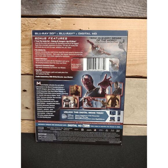 Avengers Age of Ultron Blu Ray + 3D Collector's Edition Red Case w/ Slipcase - Picture 2 of 2